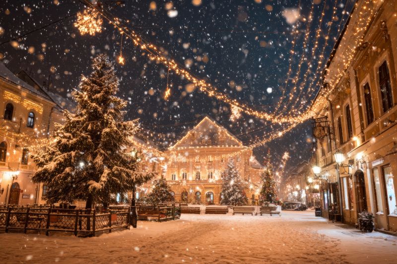 Holiday Lights Hanging