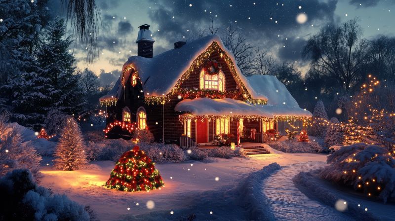 Holiday Lights Hanging