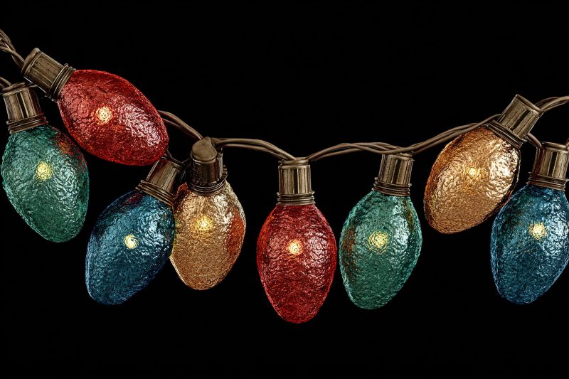 Holiday Lights Hanging in Roswell, GA
