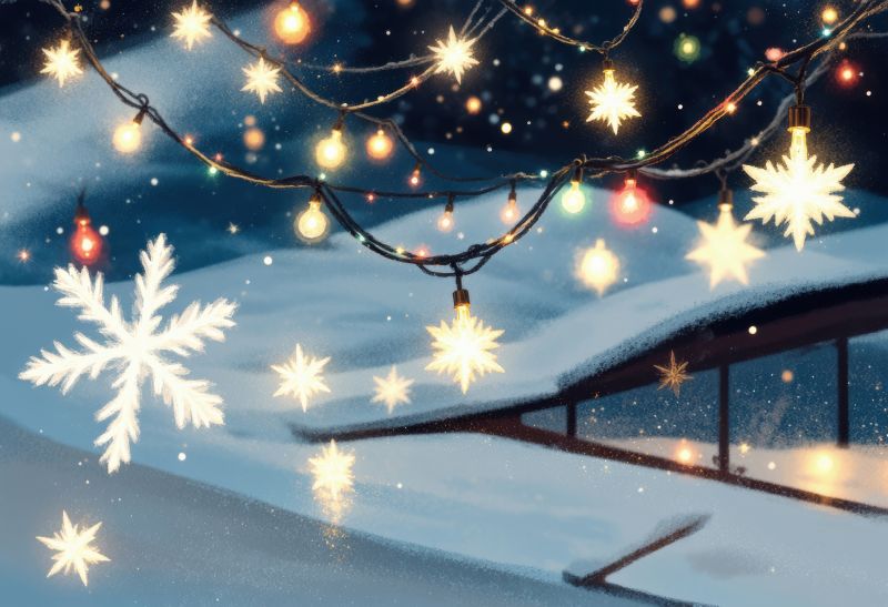 Holiday Lights Hanging