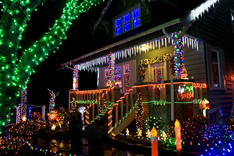 Decorative Lights on Homes