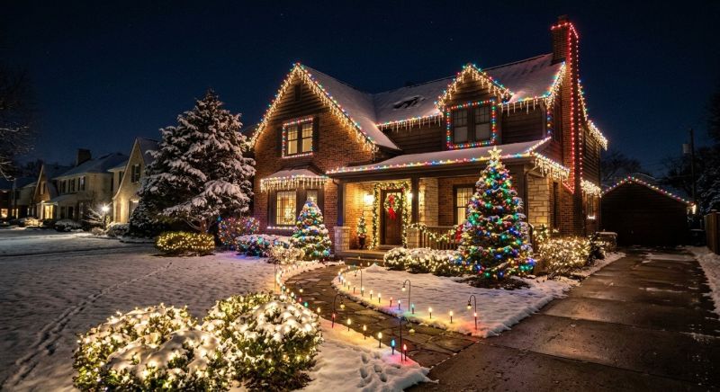 Holiday Lights Installation in Kansas City, KS